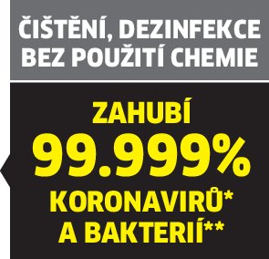 Čištění, desinfekce bez použití chemie