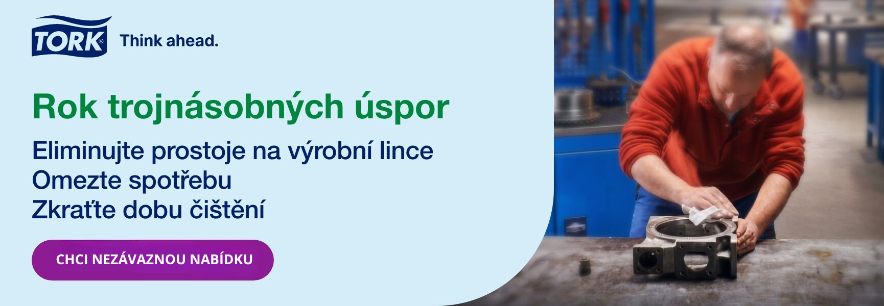 Omezte spotřebu s Tork
