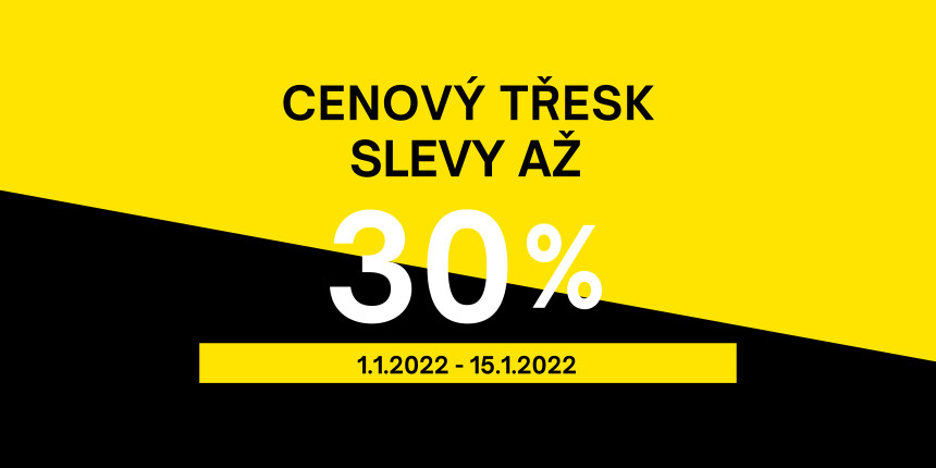 Cenový třesk - slevy až 30 %