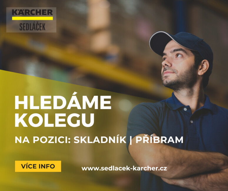 volná pozice skladník Příbram