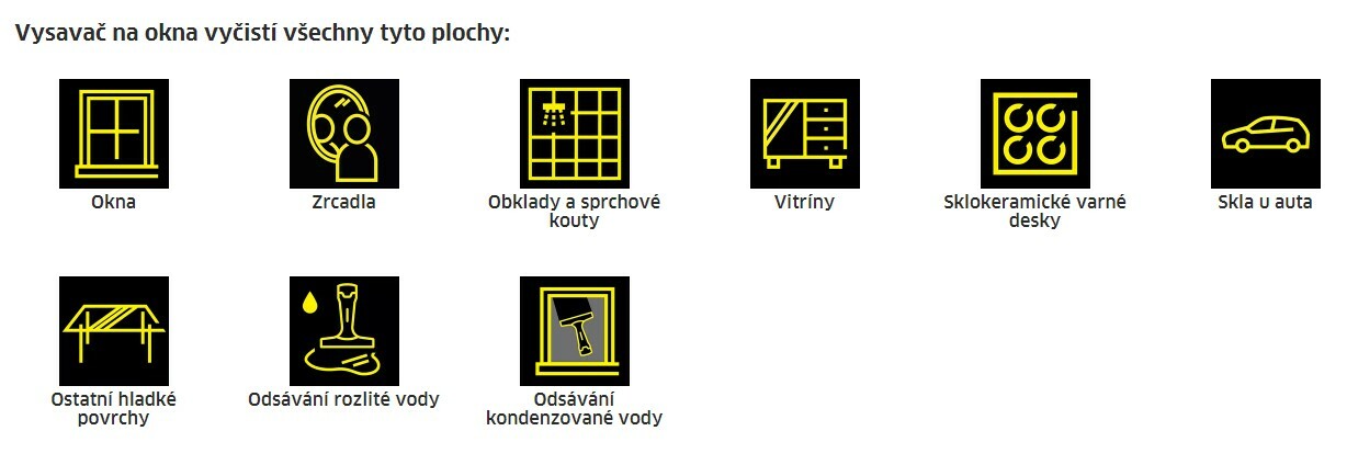 Jaké plochy dokáže okenní vysavač vyčistit?