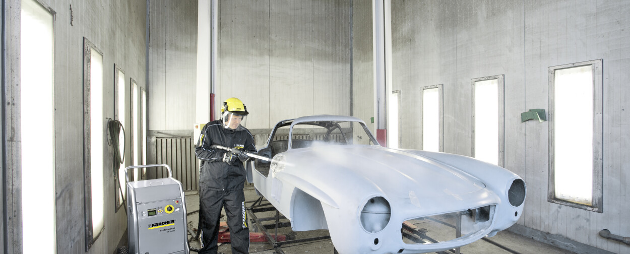 Čistění suchým ledem