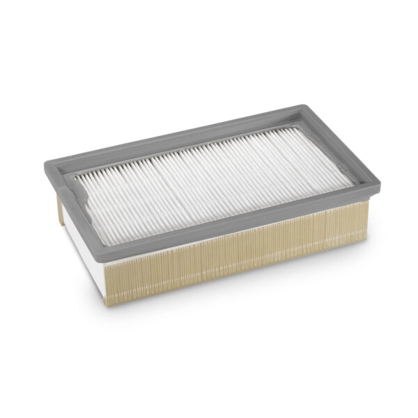 Flat pleated filter HEPA, dust class H