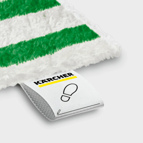 Žádný kontakt s nečistotami při výměně utěrky: jednoduše stačí sešlápnout nožní pedál a podlahovou hubici vytáhnout nahoru. Oblast použití (např. oddělení kuchyně a koupelny) lze zaznamenat do pole na patní klapce.