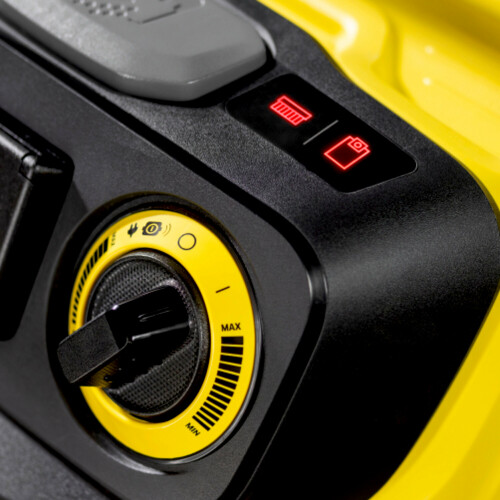 LED diody signalizují, kdy je nutné vyčistit nebo vyměnit filtrační sáček a filtr, aby byl zajištěn optimální sací výkon a delší životnost zařízení.