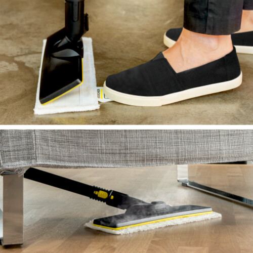 Optimální výsledky čištění na nejrůznějších tvrdých podlahách v domácnosti díky technologii lamel Ergonomické, efektivní čištění při plném kontaktu s podlahou při jakékoli tělesné výšce díky flexibilnímu kloubu hubice.