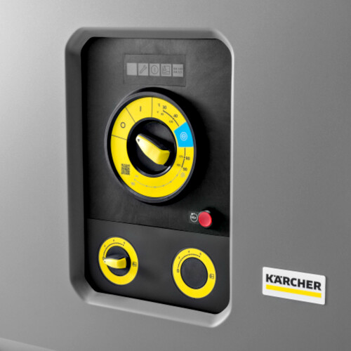 Pouze jeden otočný přepínač pro všechny funkce zaručuje jednoduché ovládání bez dlouhých zaškolovacích časů. Praktické zobrazení chyb informuje uživatele okamžitě a šetří čas. Samovysvětlující symboly a jasné ovládací pole činí stroj snadno pochopitelným, což zvyšuje produktivitu.