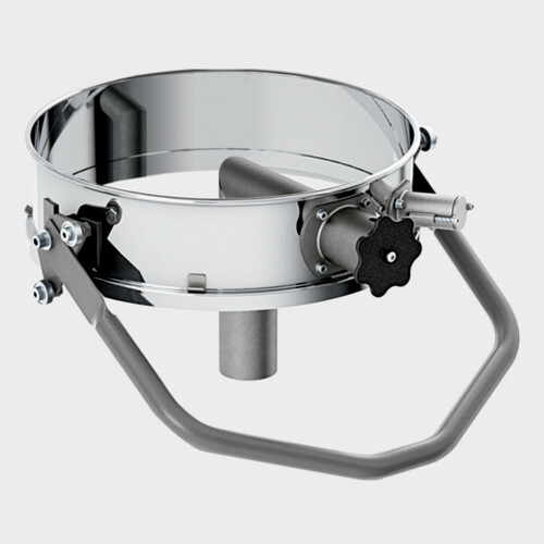 Vysávaný odpad je zcela smáčen inertní kapalinou.