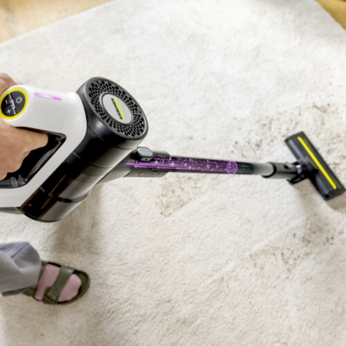 Inteligentní detekce nečistot optimalizuje výkon čištění v automatickém režimu. Tento režim automaticky detekuje množství nečistot a podle toho upravuje sací výkon ve třech stupních.