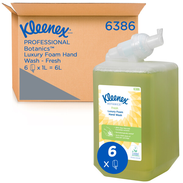 Luxusní pěnové mýdlo KLEENEX® Botanics FRESH 1 l zelené