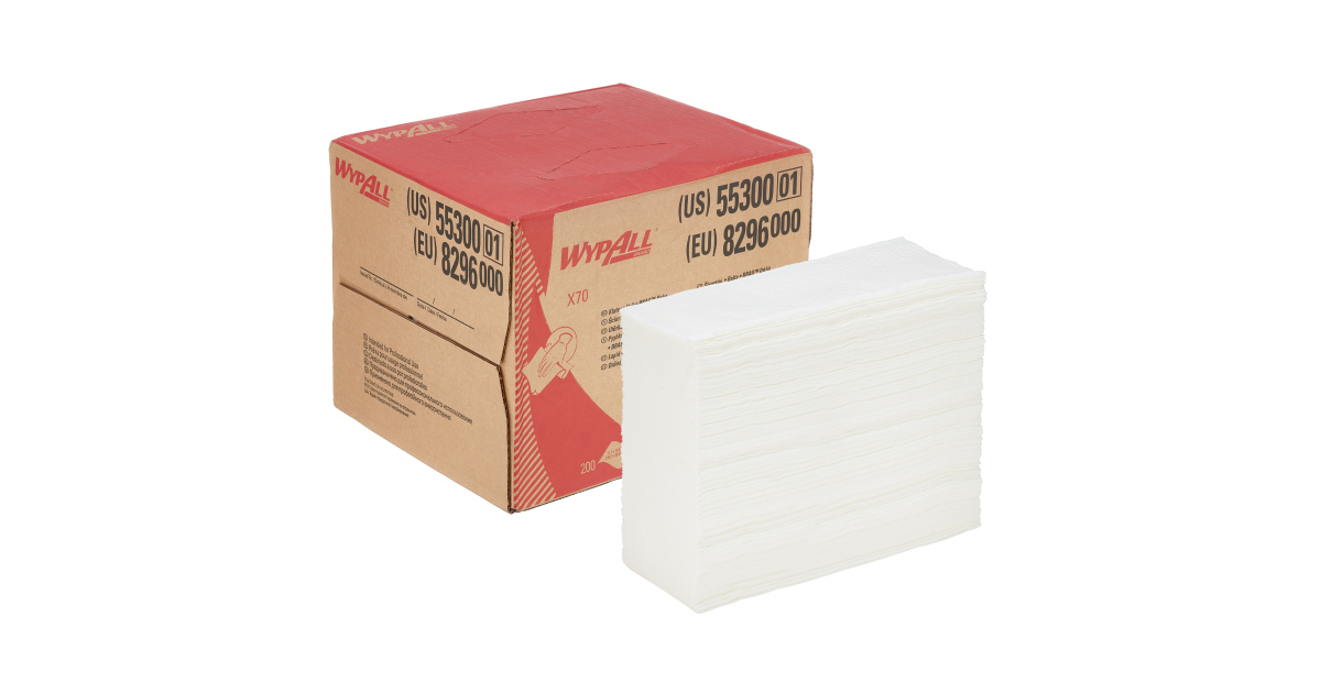 WypAll® X70 průmyslové utěrky v Brag Boxu - bílé 8296 | Karcher Sedláček