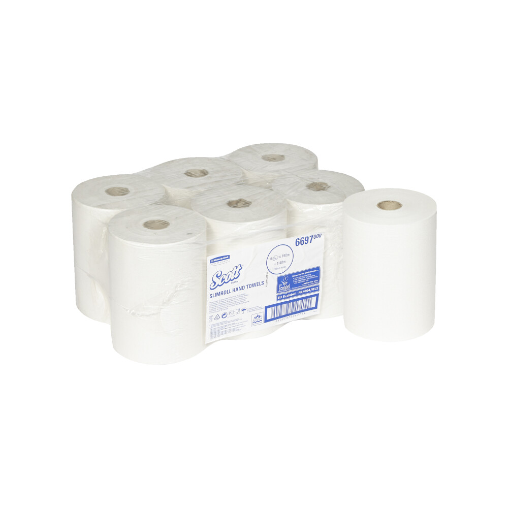 Papírové ručníky SCOTT® SLIMROLL - max role