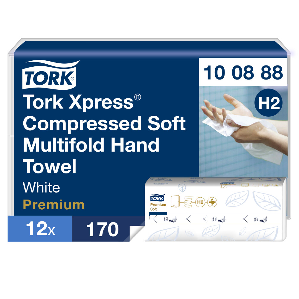 Tork Xpress® stlačené jemné papírové ručníky Multifold (H2)