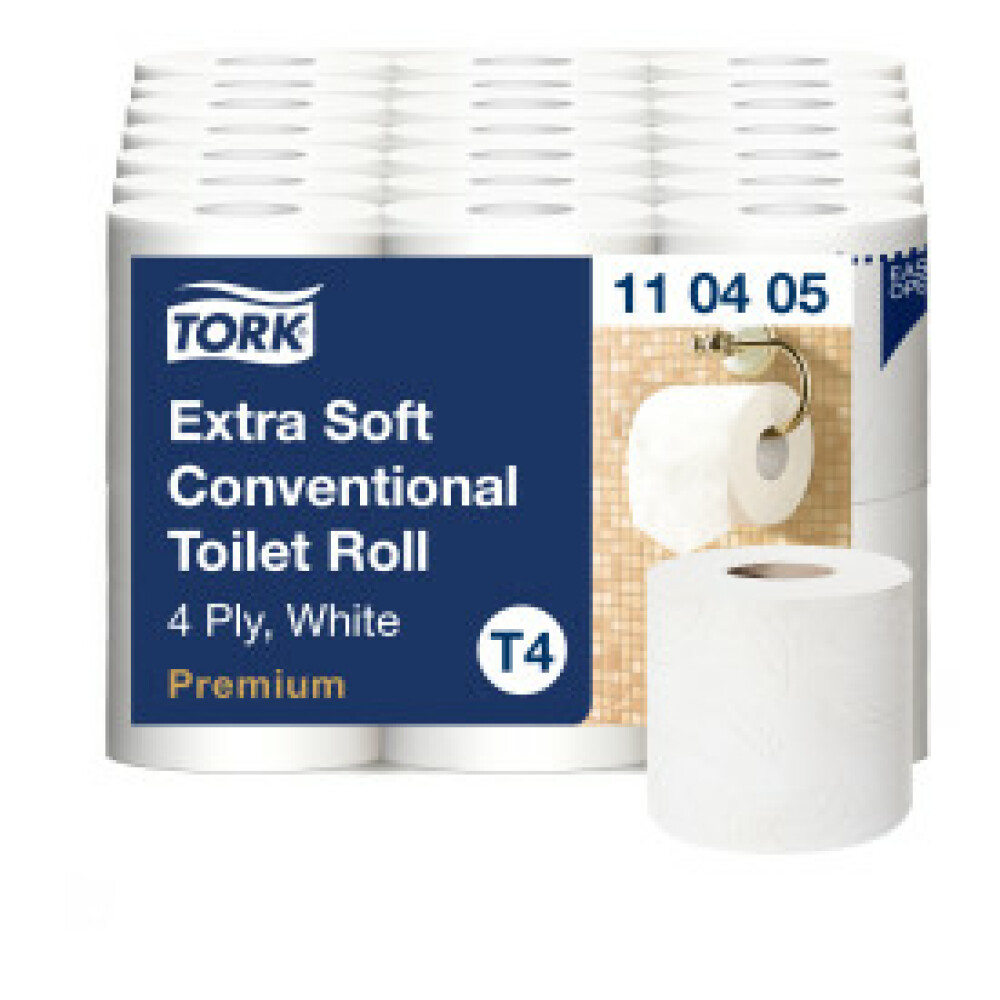 Tork extra jemný toaletní papír konvenční role Premium – 4vrstvý (T4)