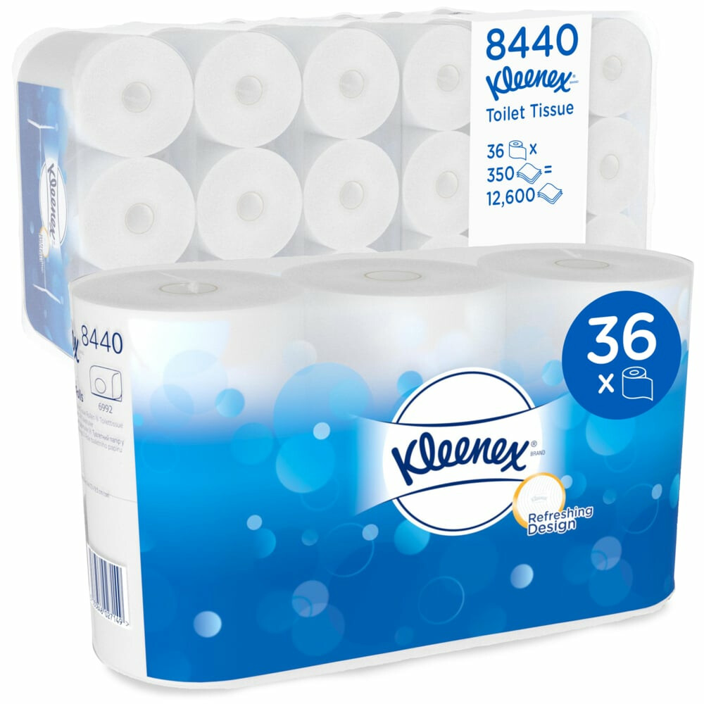 Toaletní papír v roličkách KLEENEX  * Hakle 350 út./rol