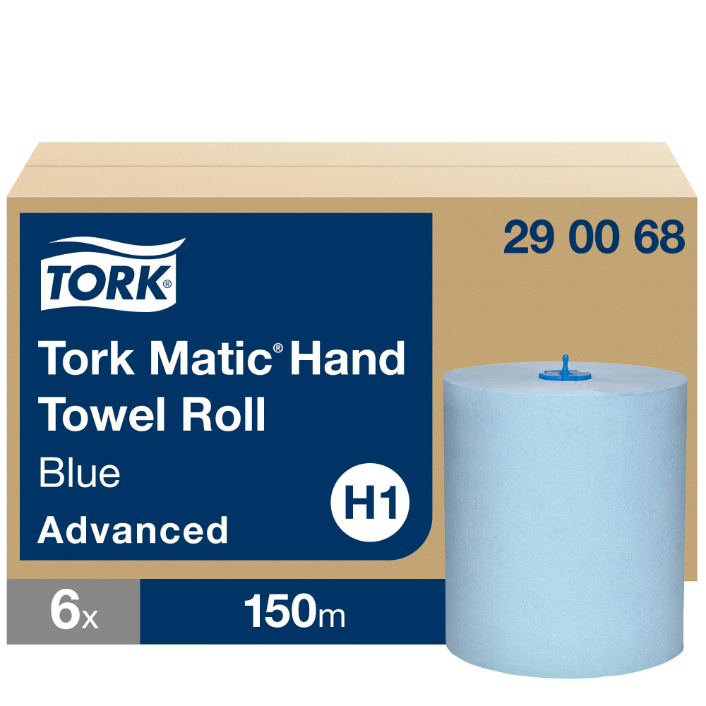 Tork Matic® modré papírové ručníky v roli Advanced (H1)