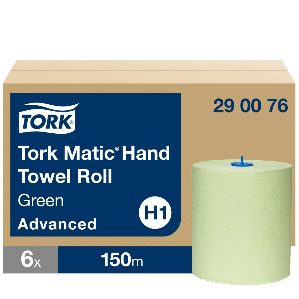 Tork Matic® zelené papírové ručníky v roli (H1)