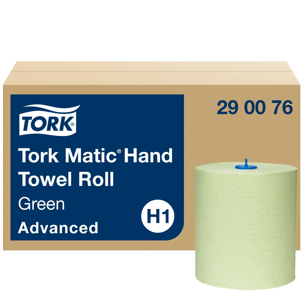 Tork Matic® zelené papírové ručníky v roli (H1)