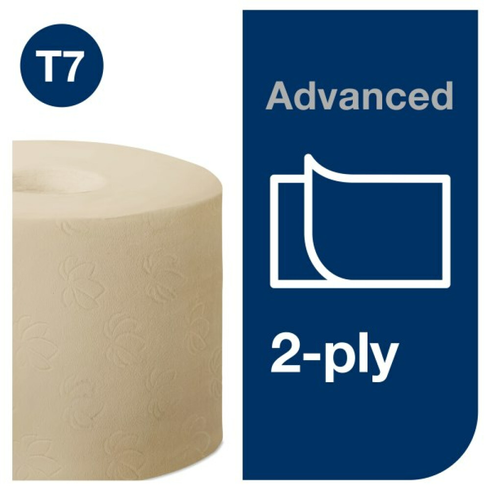 Tork Mid-Size bezdutinkový toaletní papír natural, 2vrstvý (T7)