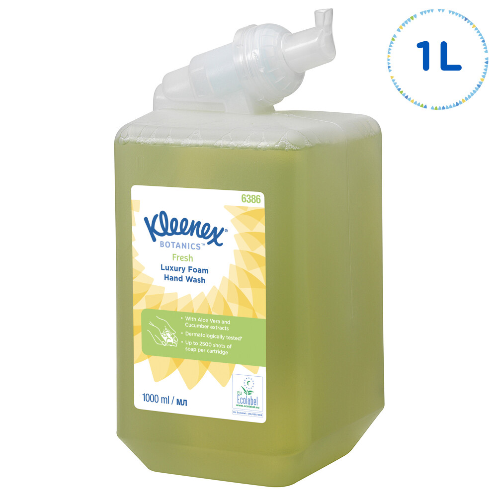 Luxusní pěnové mýdlo KLEENEX® Botanics FRESH 1 l zelené