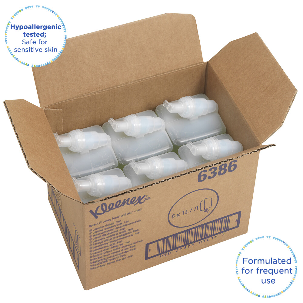 Luxusní pěnové mýdlo KLEENEX® Botanics FRESH 1 l zelené