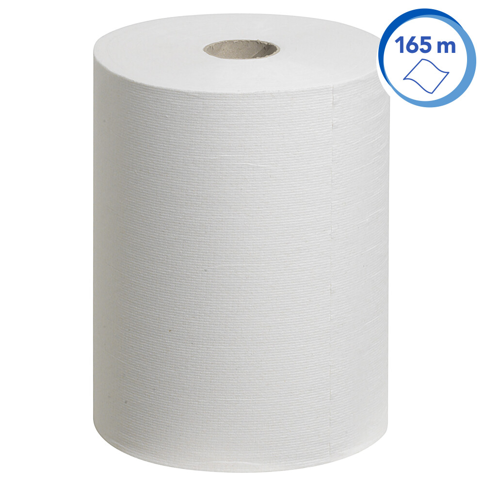 Papírové ručníky v roli SCOTT® Slimroll - bílé, 6 rolí á 165 m/kar