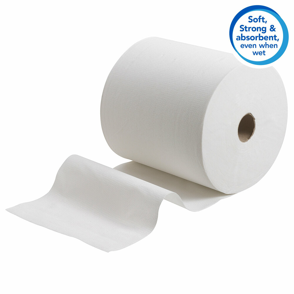 Papírové ručníky v roli SCOTT® CONTROLMATIC - NON-TOUCH - bílé, 6 rolí/kar