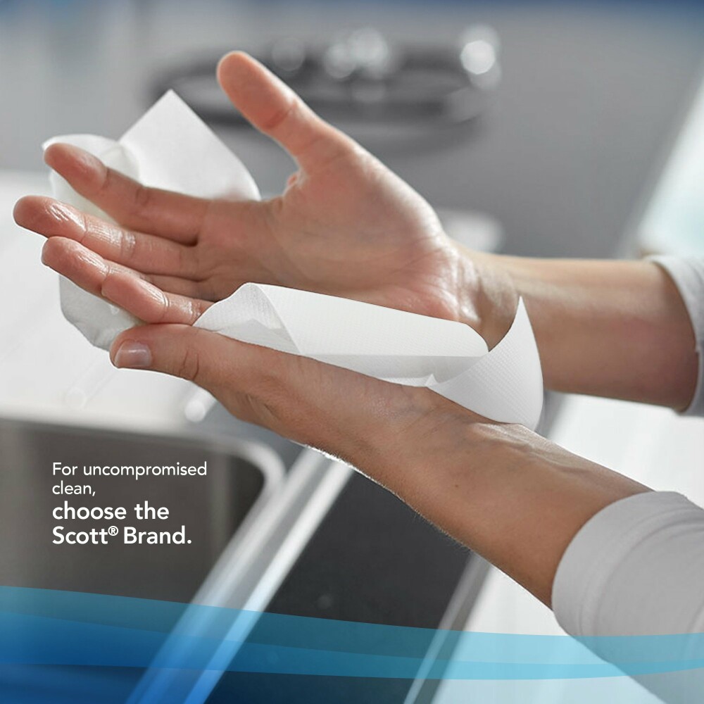 Papírové ručníky skládané SCOTT® Control - bílé, 4560 út/kar