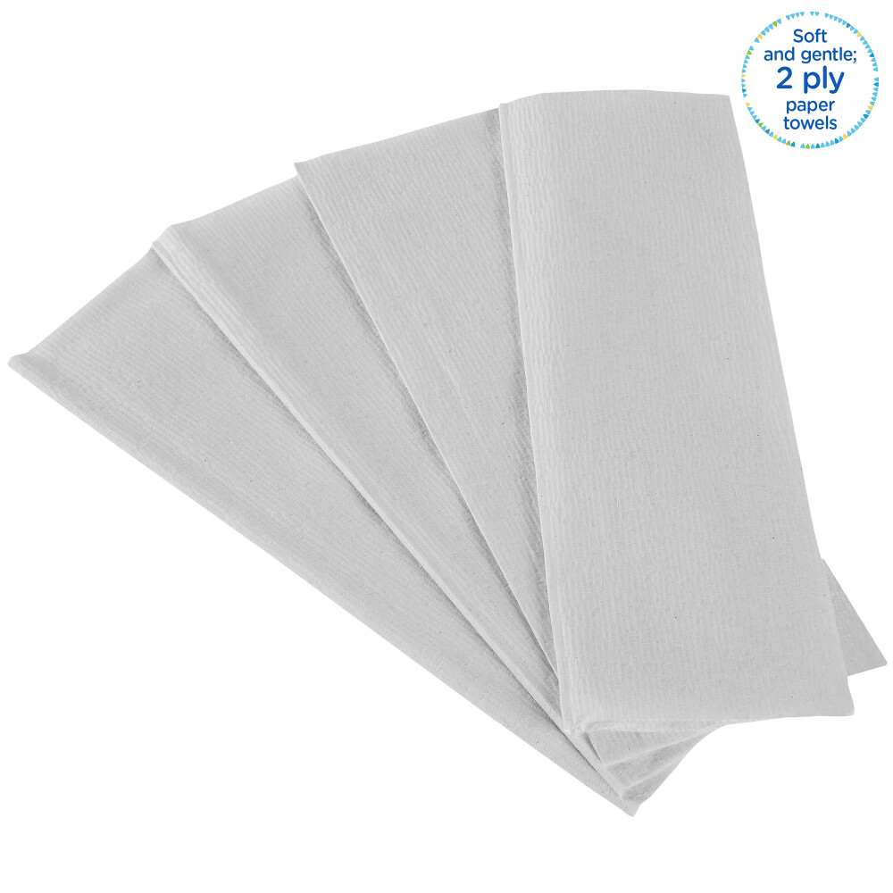 Papírové ručníky skládané KLEENEX®  - bílé, 1860 út/kar