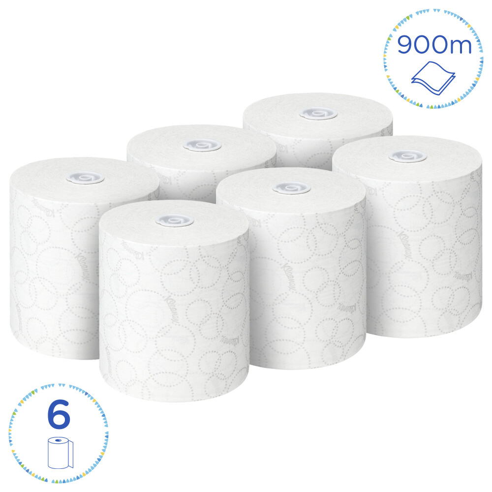 Papírové ručníky v roli KLEENEX® Ultra - bílé, 6 rolí á 150 m/kar