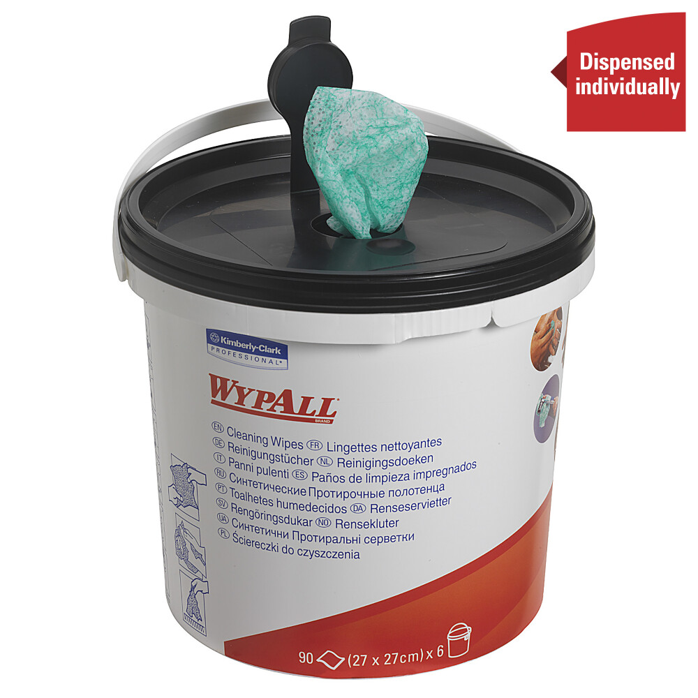 WypAll® vlhčené čistící utěrky - kbelík 1 ks