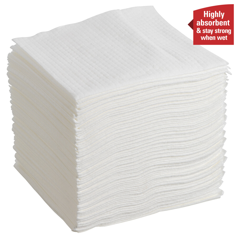 WypAll® X70  průmyslové utěrky skládané - bílé