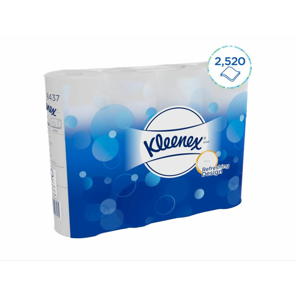 Toaletní papír Kleenex  balíček 12 rolí, v roli 210 útržků