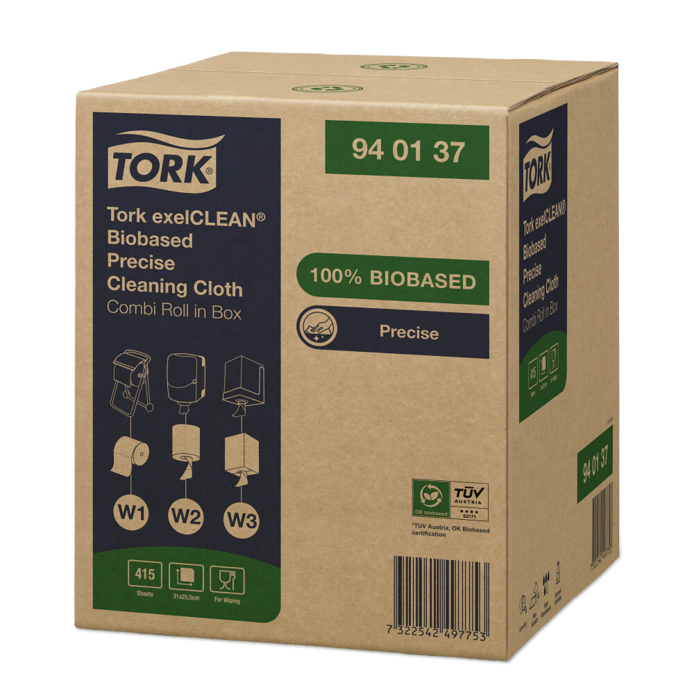 Tork​ Biobased Precise čisticí utěrky W1/2/3