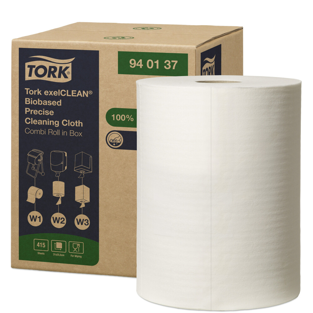 Tork​ Biobased Precise čisticí utěrky W1/2/3