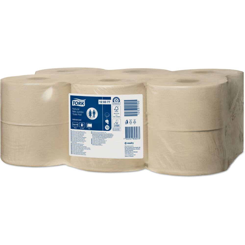 Tork Mini Jumbo toaletní papír natural (T2)