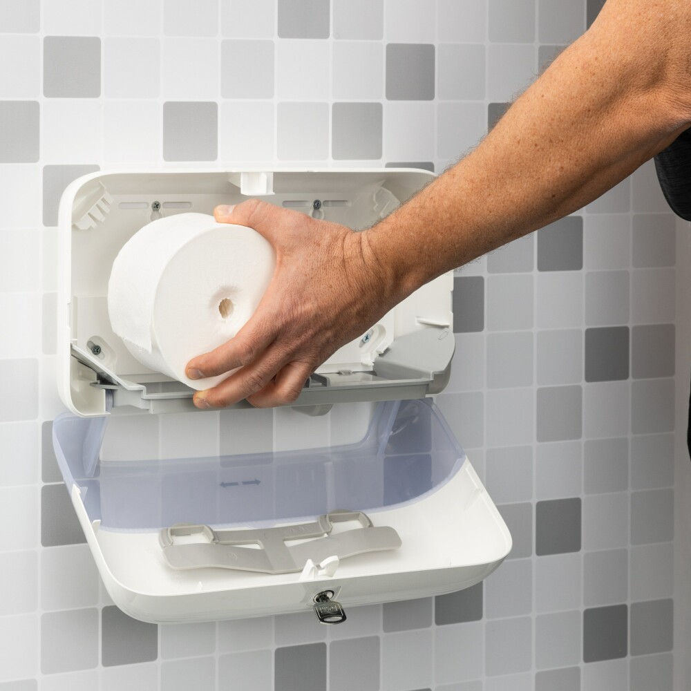 Tork OptiServe® zásobník na 2 role bezdutinkového toal. papíru - bílý (T7)