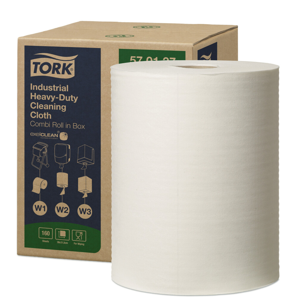 Tork Heavy-Duty průmyslová čisticí utěrka (W1, W2, W3)