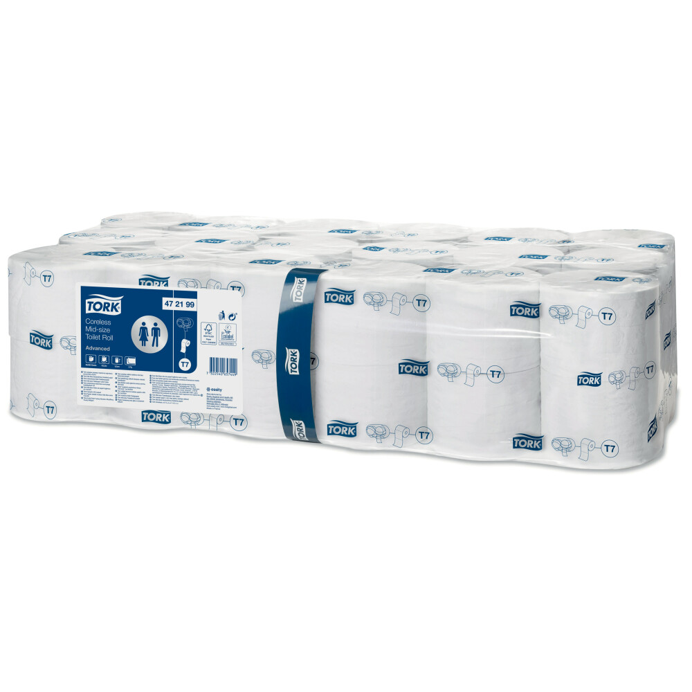 Tork Mid-Size bezdutinkový toaletní papír Advanced 2vrstvý (T7)