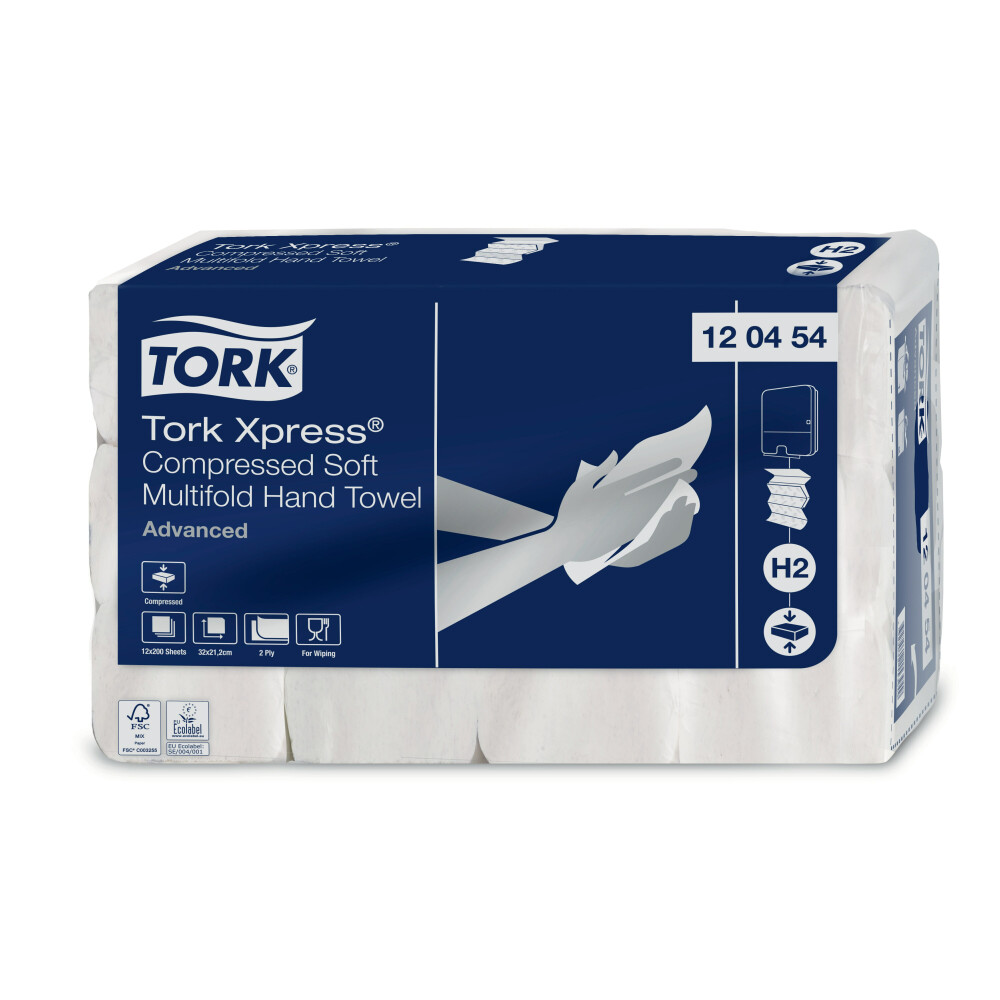 Tork Xpress® stlačené jemné papírové ručníky Multifold (H2)