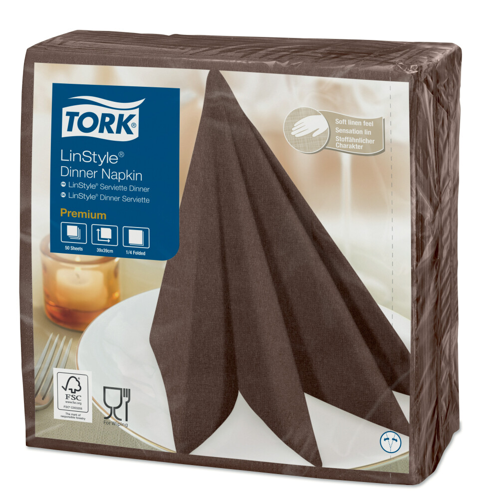Tork Linstyle® kakaový ubrousek – večeře