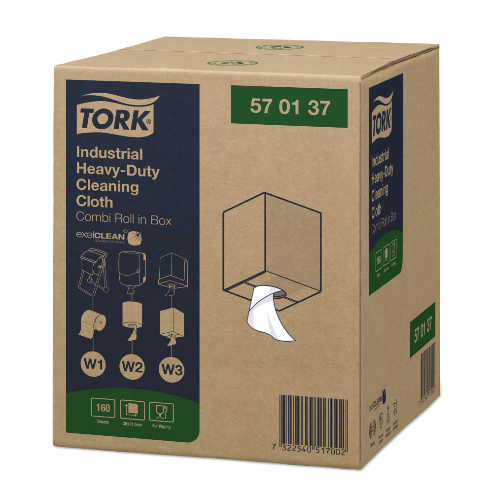 Tork Heavy-Duty průmyslová čisticí utěrka (W1, W2, W3)