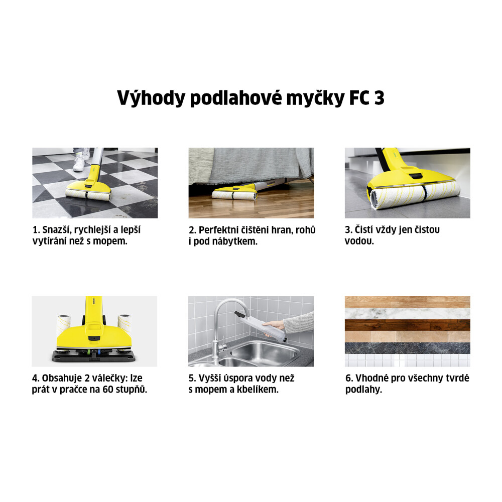 Podlahová myčka FC 3 Cordless