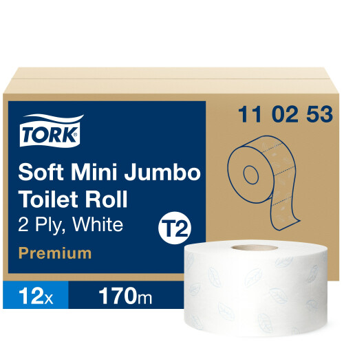 Tork mini jemný toaletní papír v roli Jumbo Premium (T2)