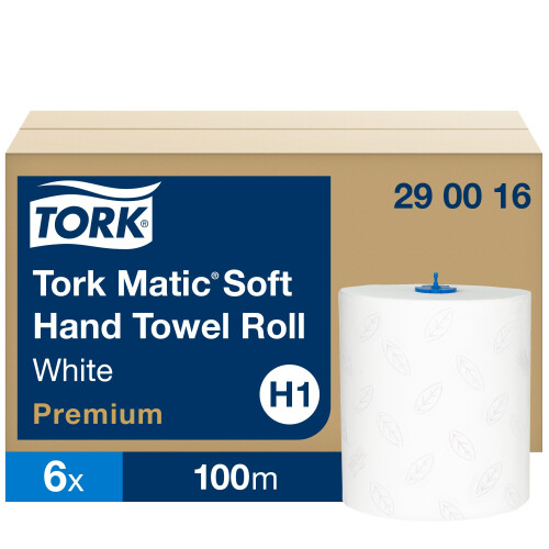Tork Matic® jemné papírové ručníky bílé v roli Premium (H1)