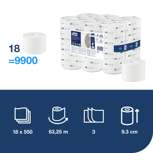 Tork OptiServe® bezdutinkový toaletní papír