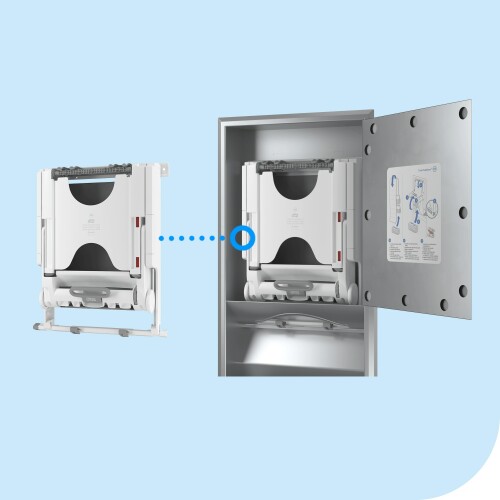Tork PeakServe® velký zabudovatelný zásobník na navazující ručníky (H5)