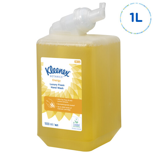Luxusní pěnové mýdlo KLEENEX® Botanics ENERGY 1 l žluté
