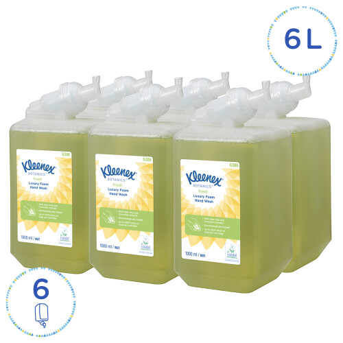 Luxusní pěnové mýdlo KLEENEX® Botanics FRESH 1 l zelené