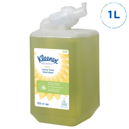 Luxusní pěnové mýdlo KLEENEX® Botanics FRESH 1 l zelené